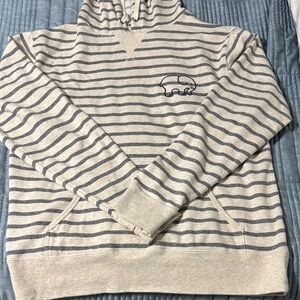 Ivory Ella Striped Women’s Sweatshirt Hoodie